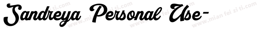 Sandreya Personal Use字体转换